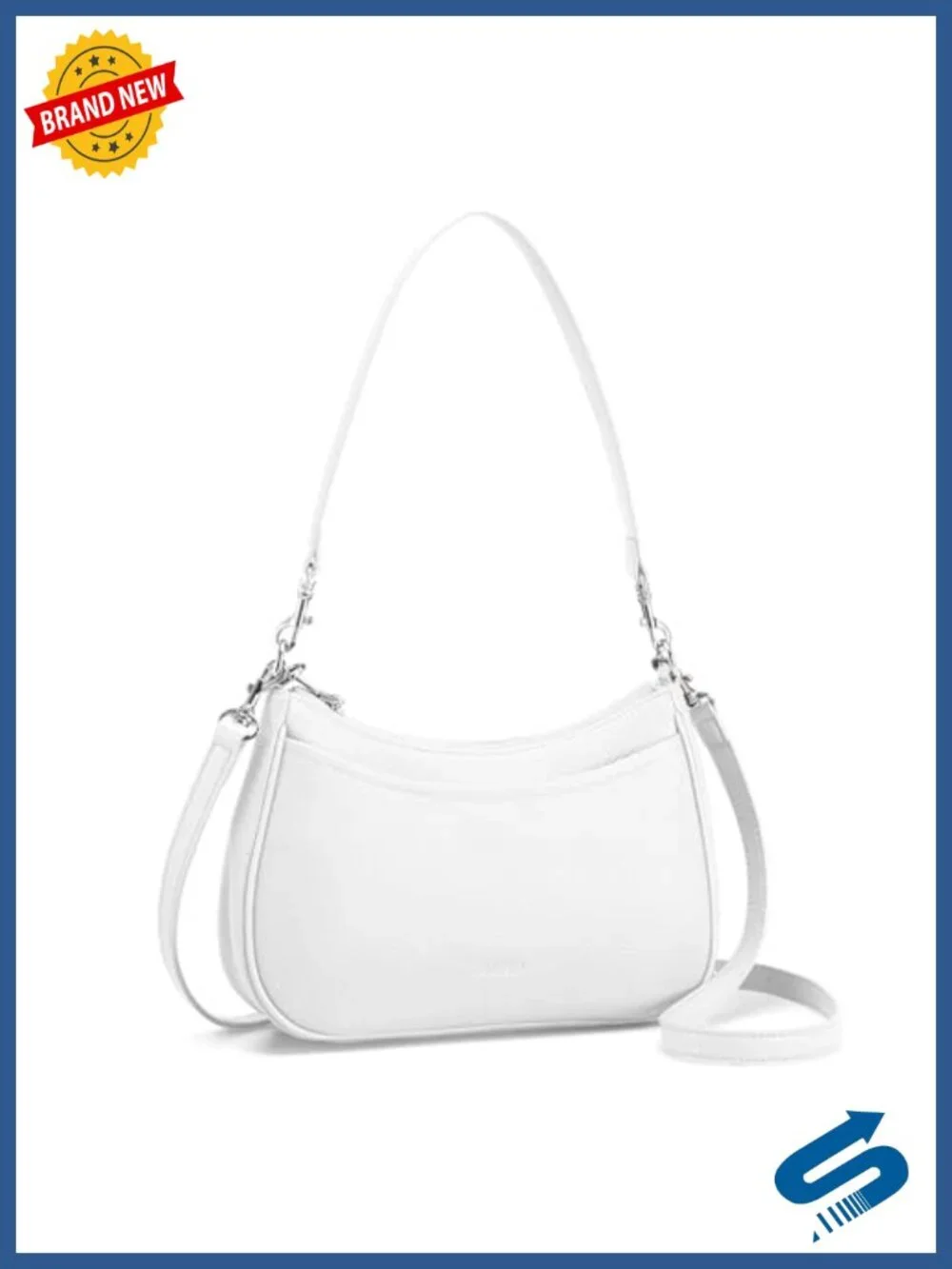Genuine Leather Anti Theft Crossbody Hobo Bag With RFID
